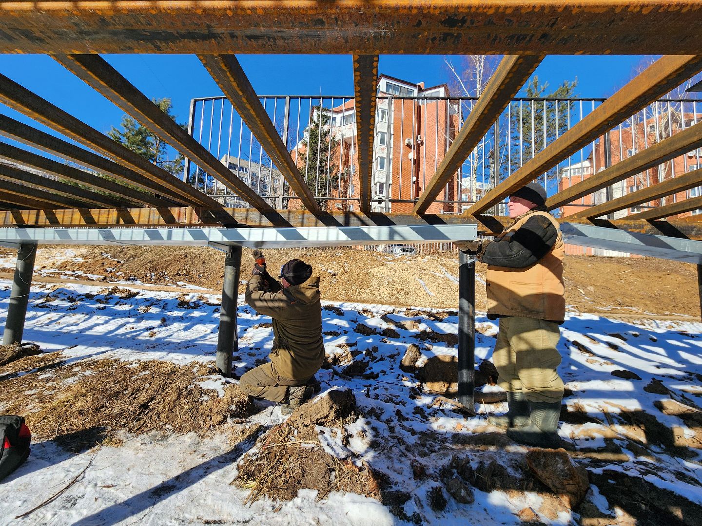 Чехов, улица Береговая, набережная реки Теребенка, благоустройство, обновление, прокладка сетей электроснабжения, инженерные коммуникации, наружное освещение, закладные под электрический кабель, госпрограмма московской области, формирование комфортной городской среды,