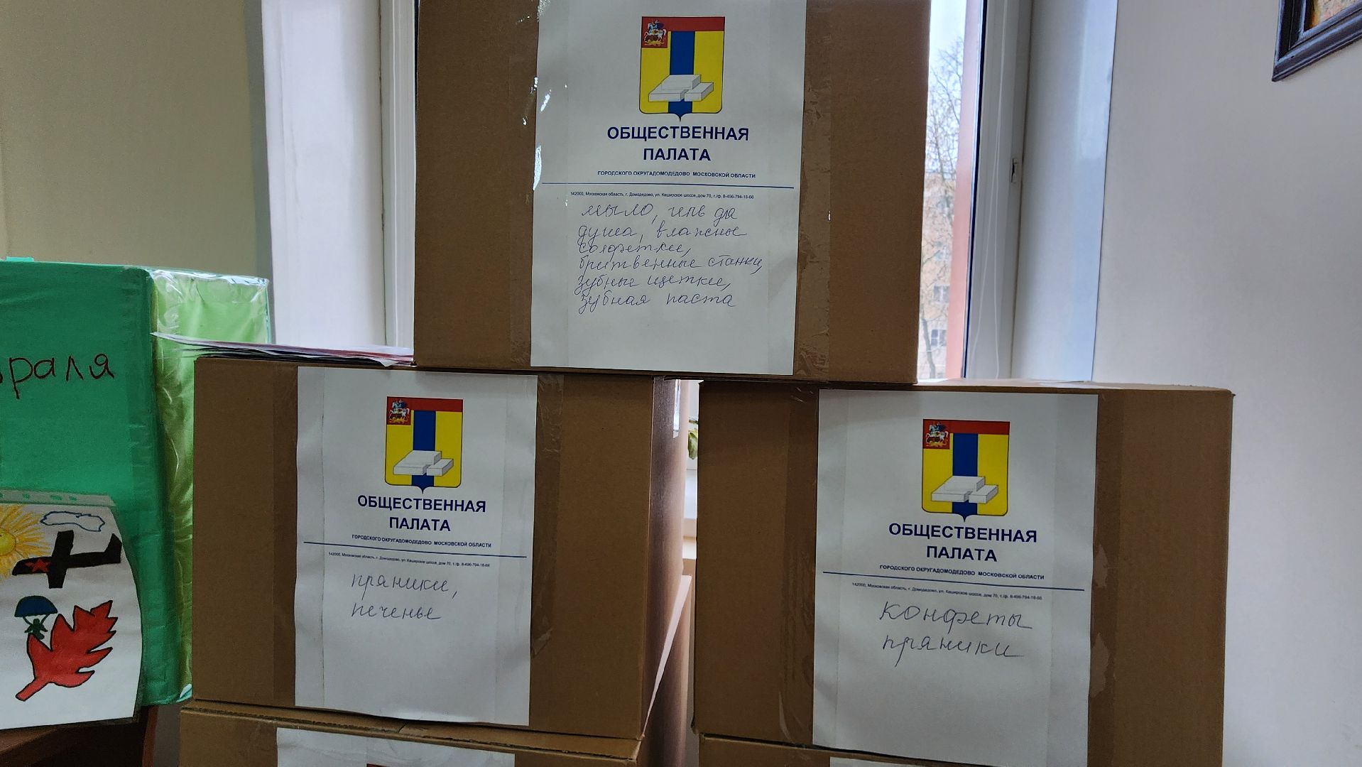 общественная палата, госпиталь, подарки, домодедово, подмосковье,