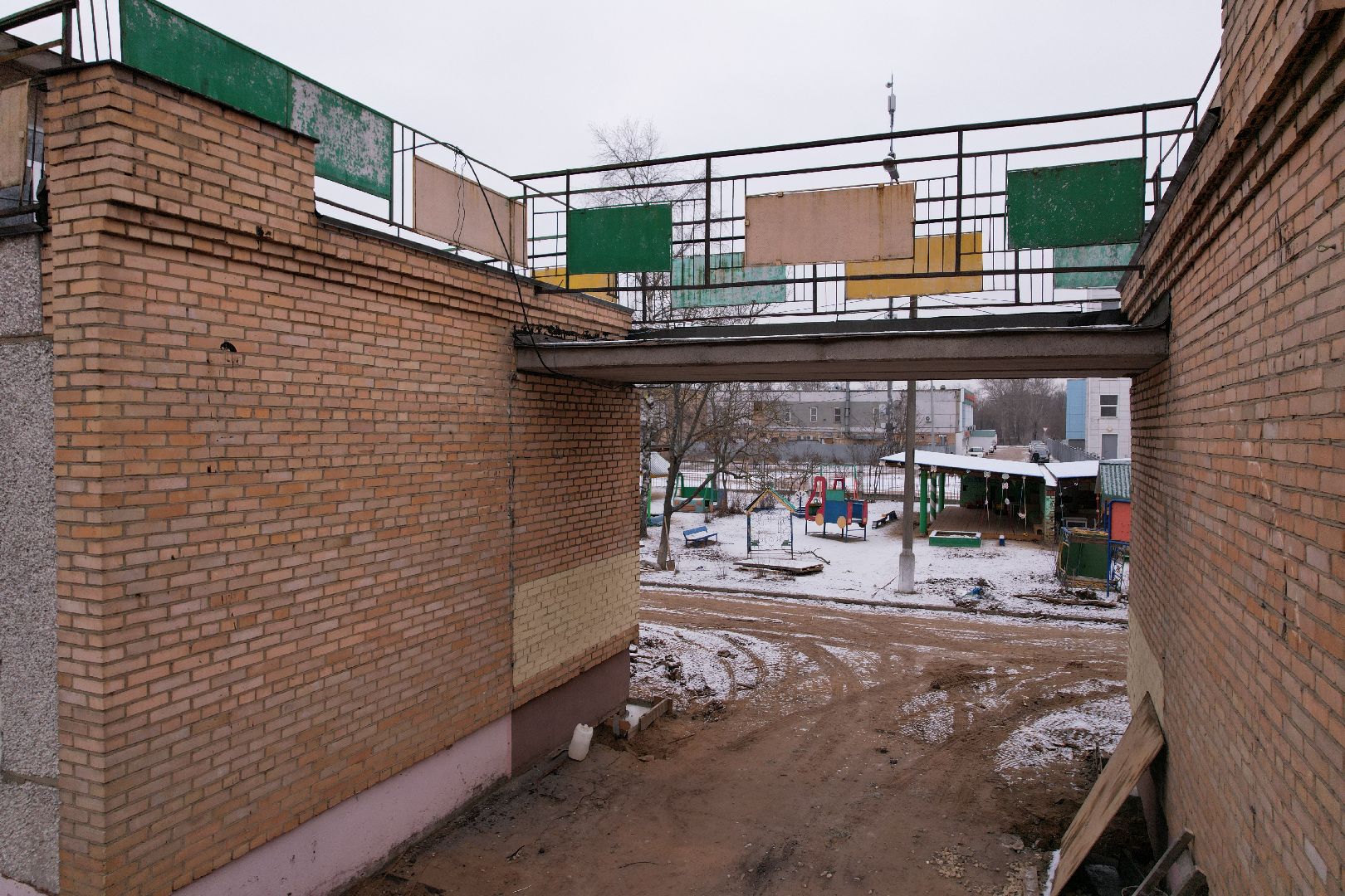 видео с коптера, орехово-зуево, детский сад, ремонт,