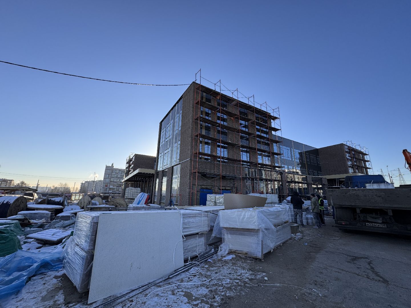 Новый консультативно-диагностический центр, Новый КДЦ в Ромашково, Одинцовская областная больница, вертикалки,