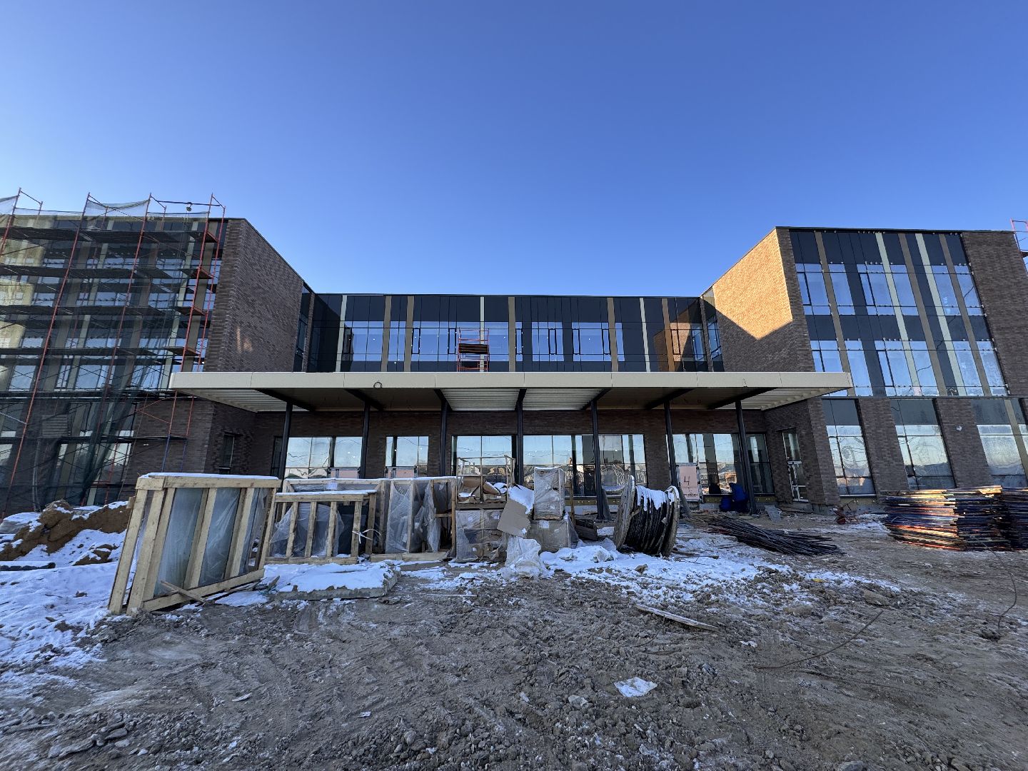 Новый консультативно-диагностический центр, Новый КДЦ в Ромашково, Одинцовская областная больница, вертикалки,