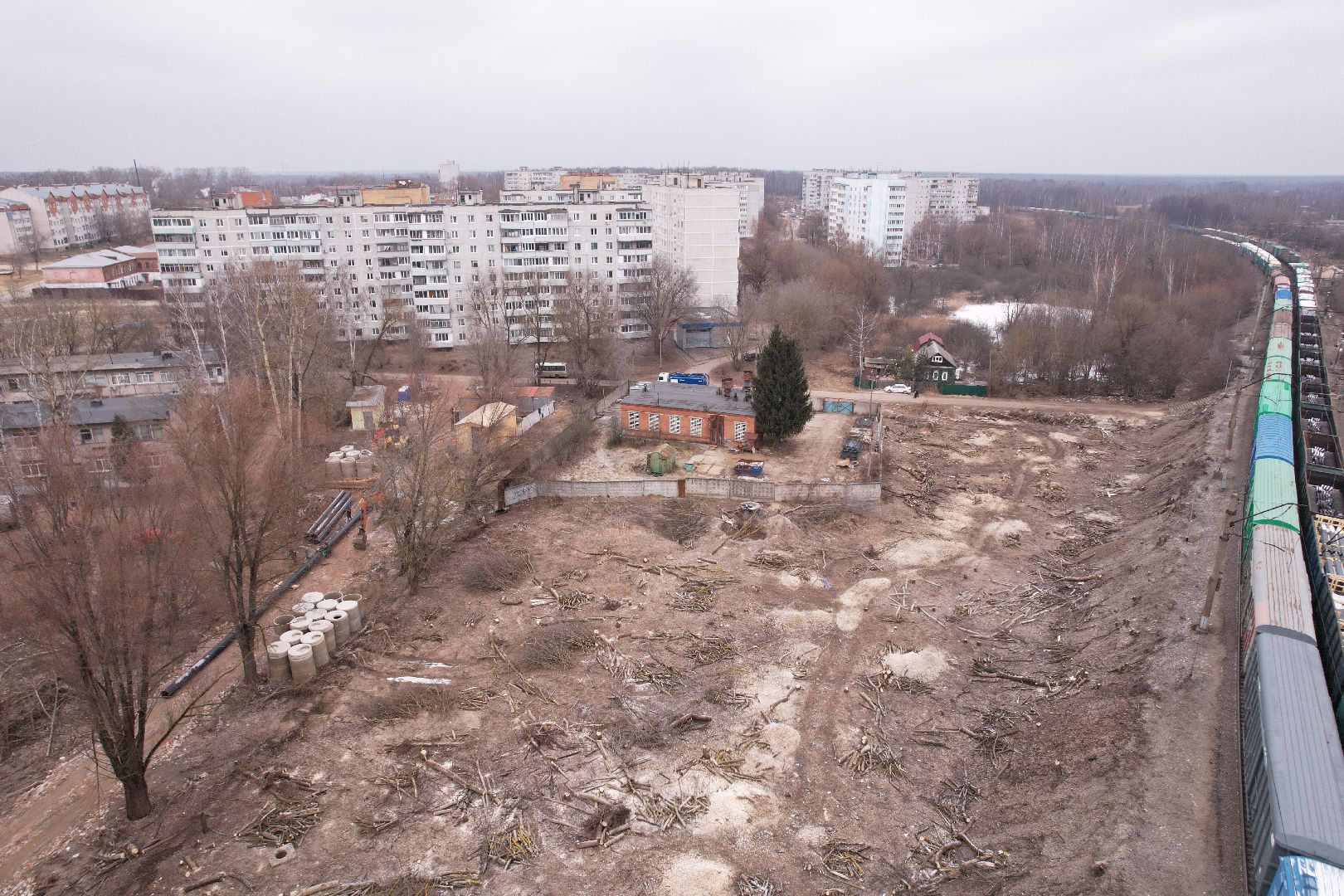 видео с коптера, орехово-зуево, благоустройство сквера, ликино-дулево,