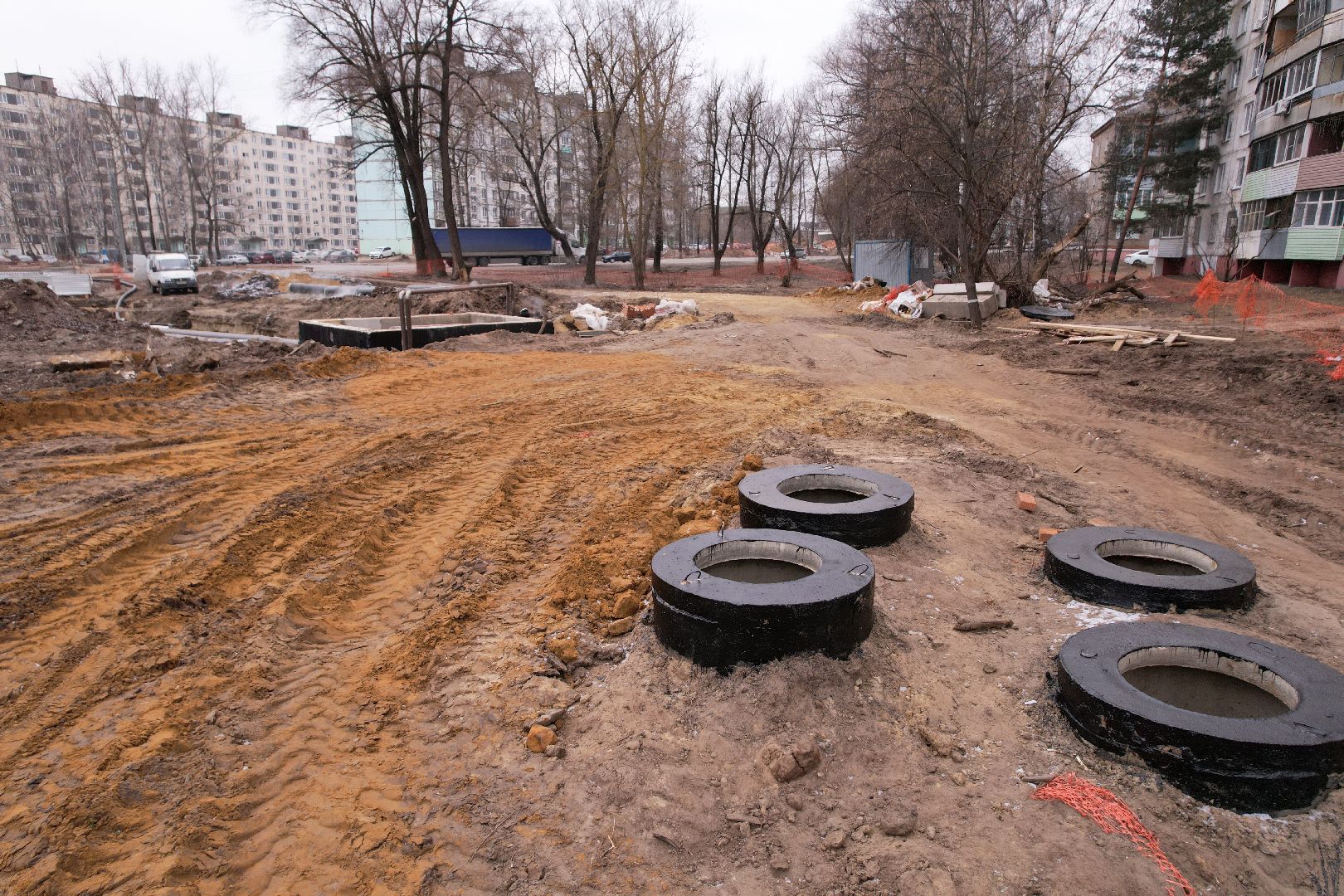 видео с коптера, орехово-зуево, благоустройство сквера, ликино-дулево,