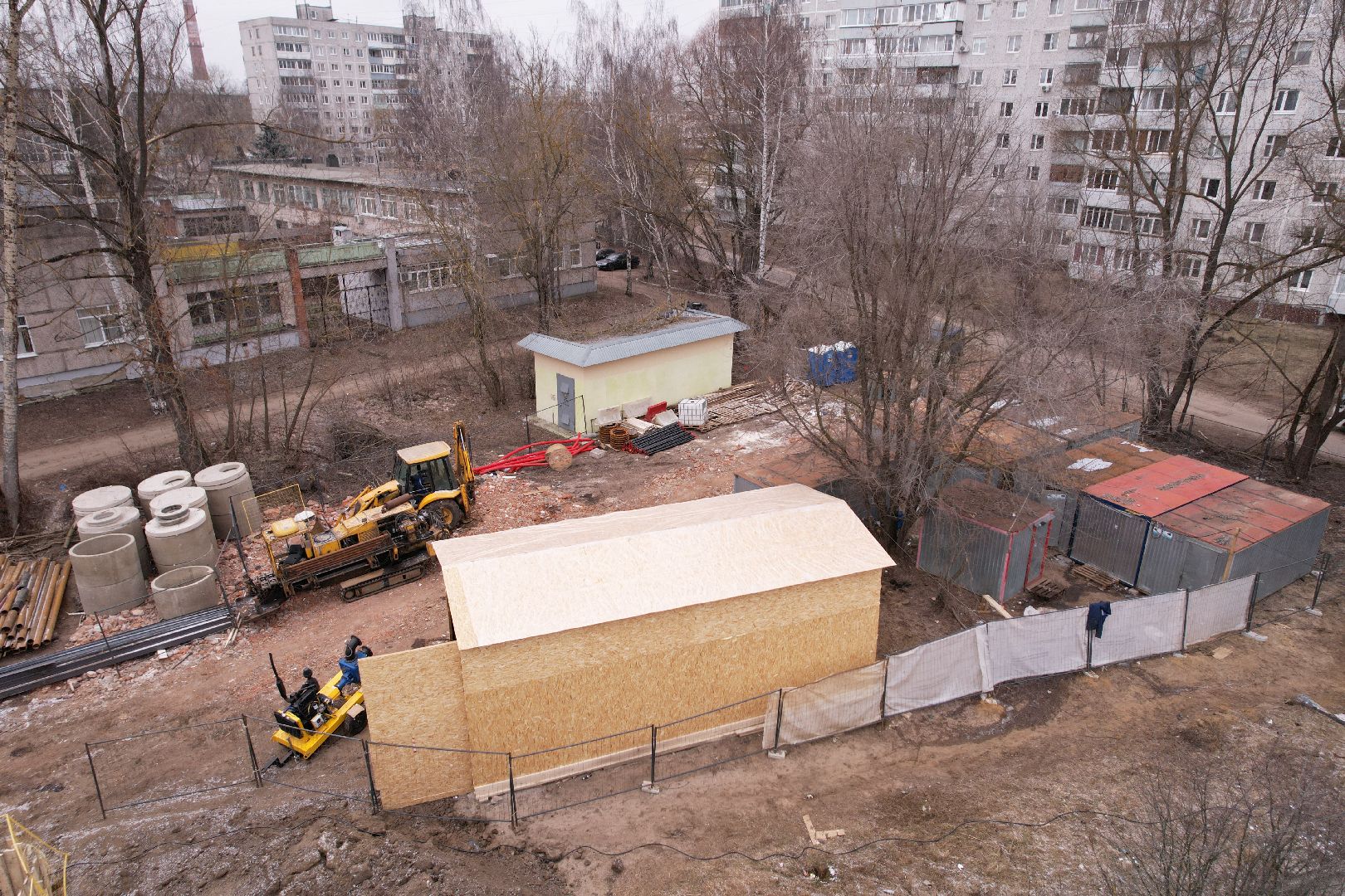 видео с коптера, орехово-зуево, благоустройство сквера, ликино-дулево,