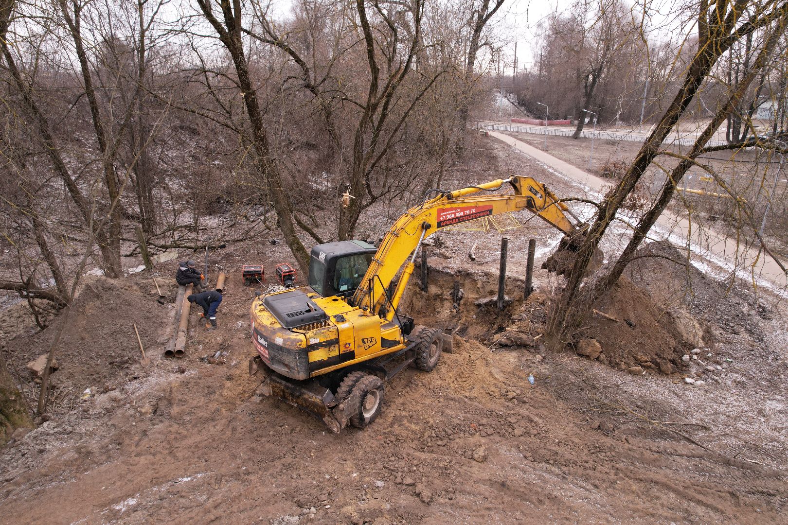 видео с коптера, орехово-зуево, благоустройство сквера, ликино-дулево,