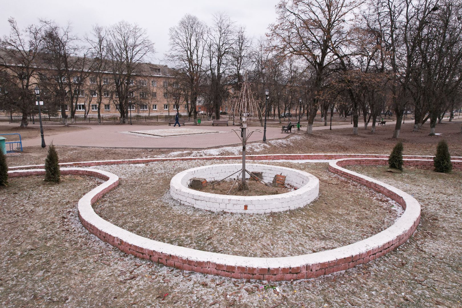 видео с коптера, орехово-зуево, сквер заводской, благоустройство сквера,