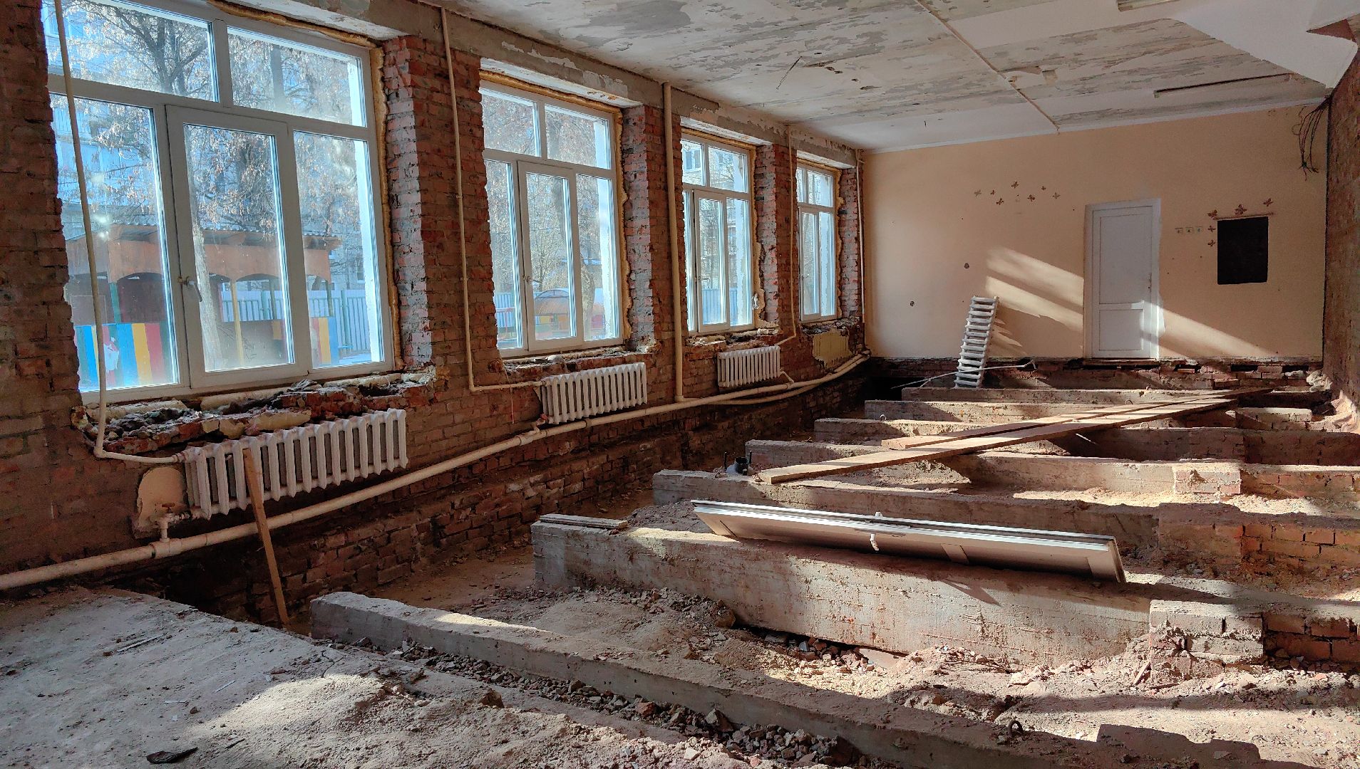 детский сад, капитальный ремонт, демонтаж, инженерные сети, стены, вертикалки,