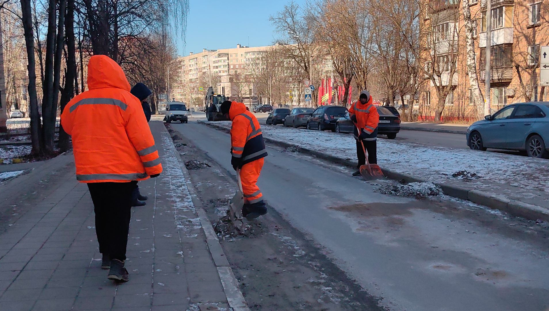 дорога, уборка улиц, мосавтодор, служба, песок, вертикалки,