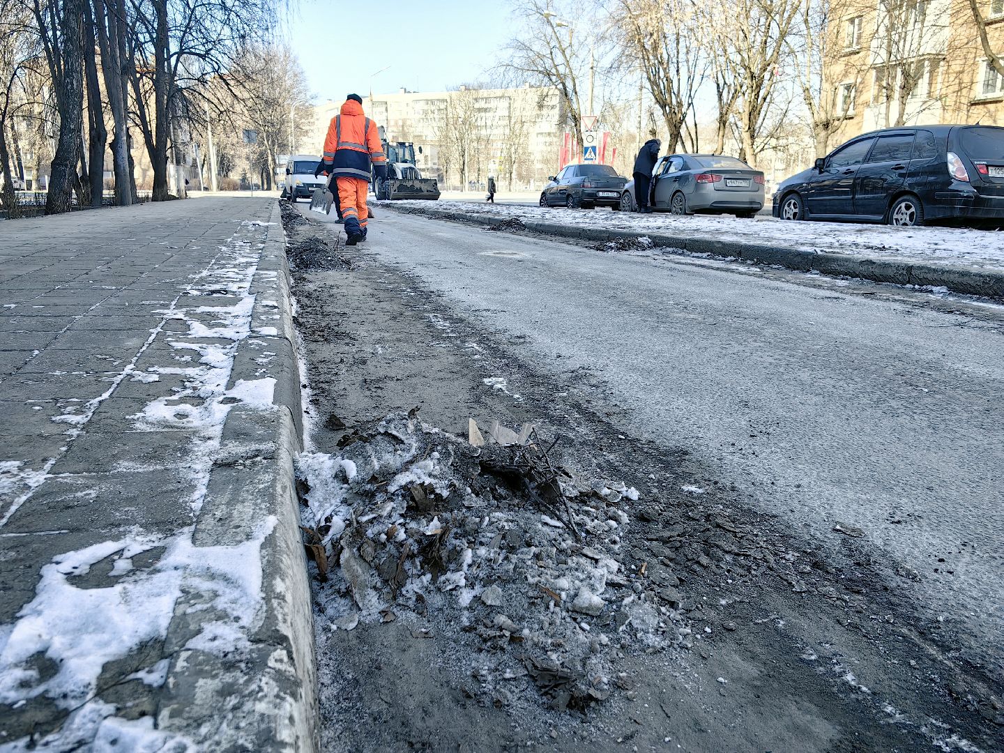 дорога, уборка улиц, мосавтодор, служба, песок, вертикалки,