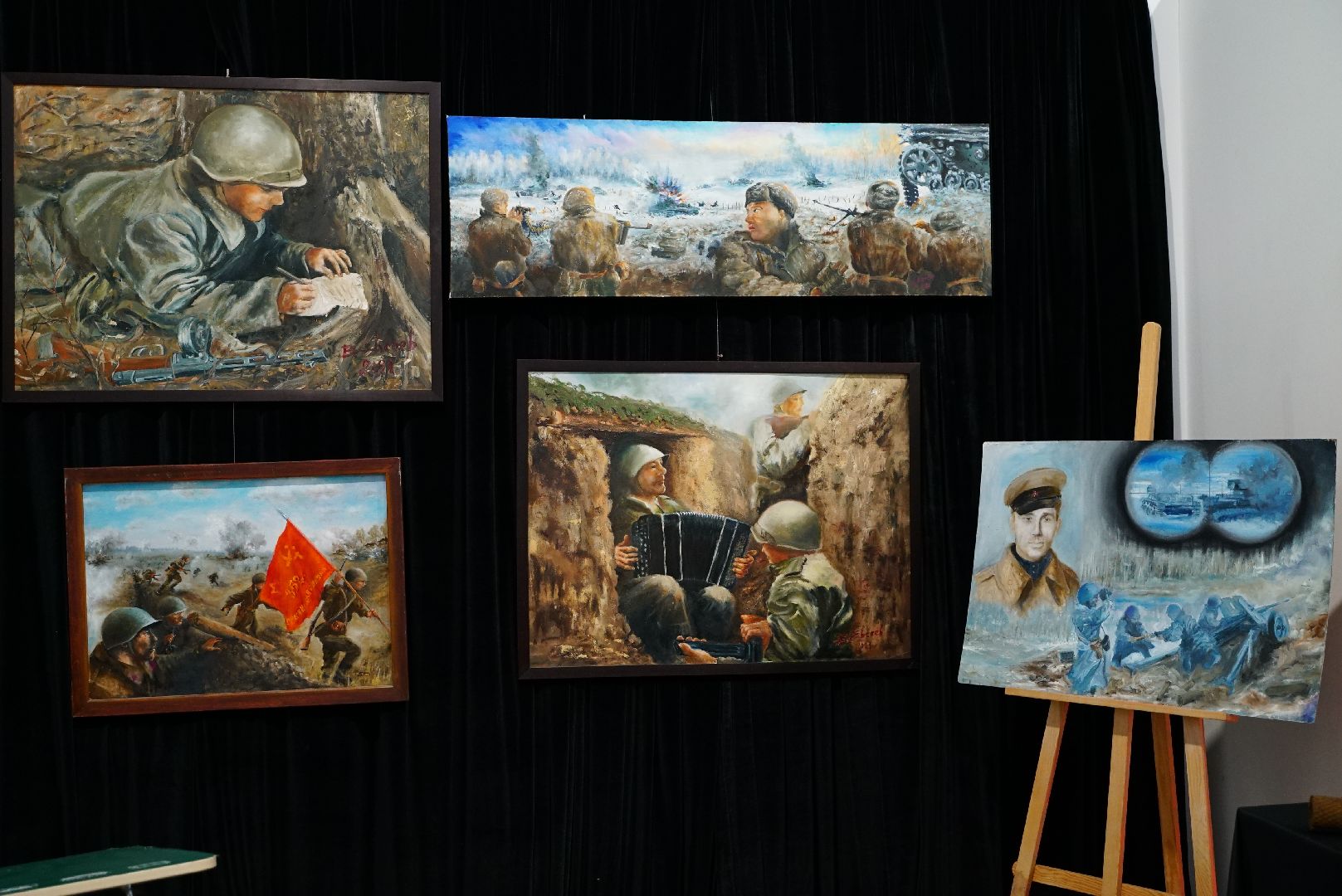 Выставка, Картины, Сво, Вов, вертикалки,