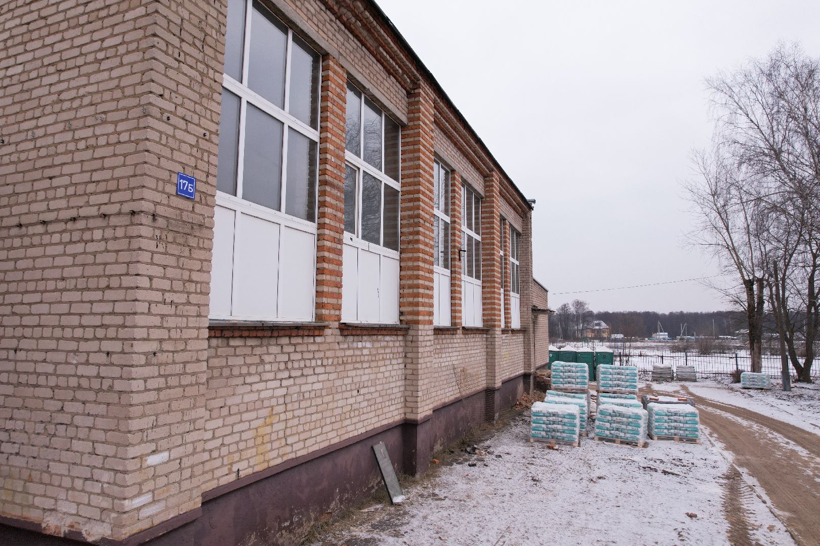 видео с коптера, орехово-зуево, малая дубна, строительство, ремонт школы,