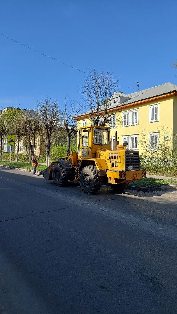 уборка дорог, дорожный смет, бордюры, серпухов, жкх, дорожные работы, благоустройство,