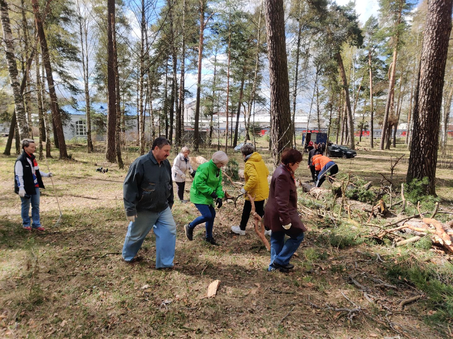 Красноармейск, Пушкинский, Банный лес, субботник, общественники
