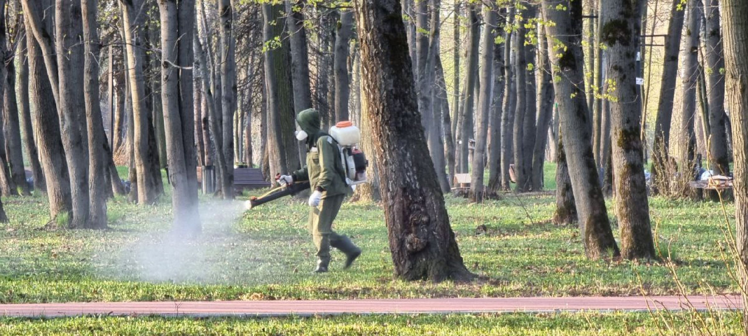парк, противоклещевая обработка, клещи, Лосино-Петровский