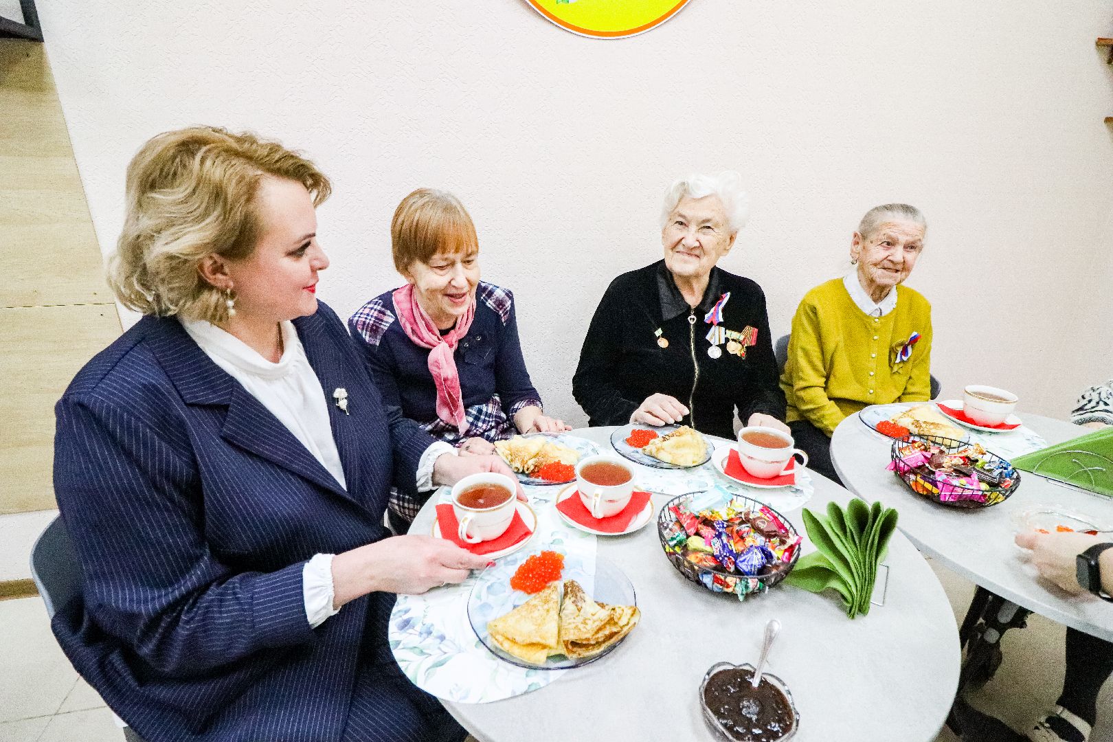 Клин, общество, блины, масленица, ветераны ВОВ, мастер класс, вертикалки,