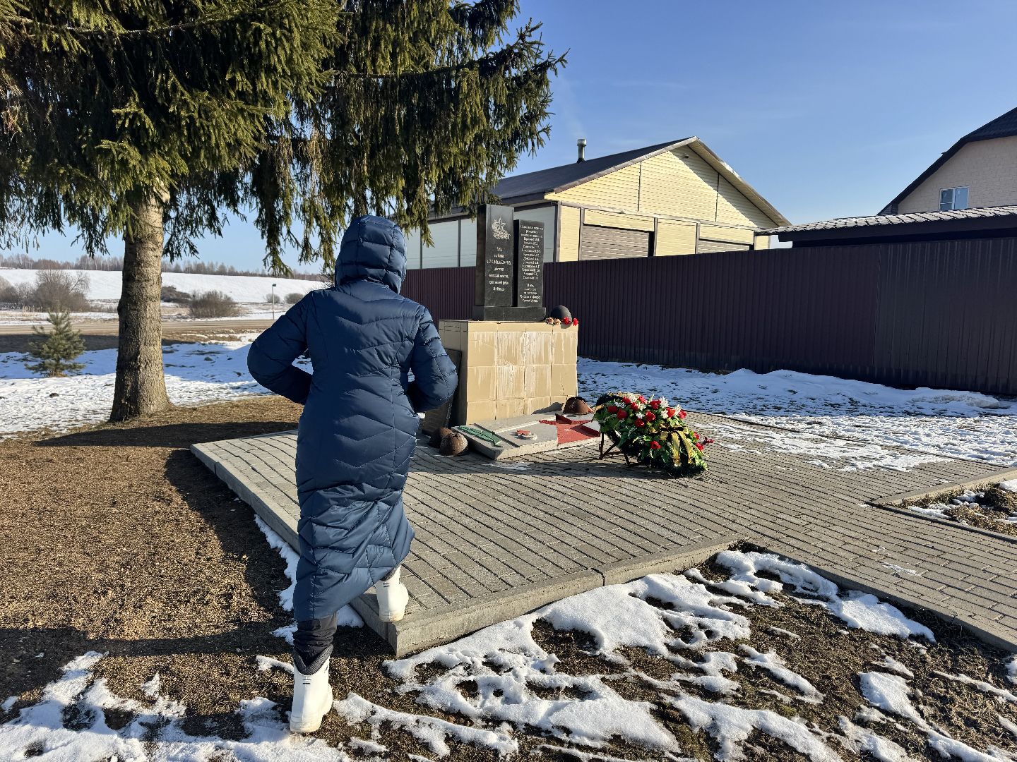 шаховская, памятник воинам-землякам, 80 лет победы,