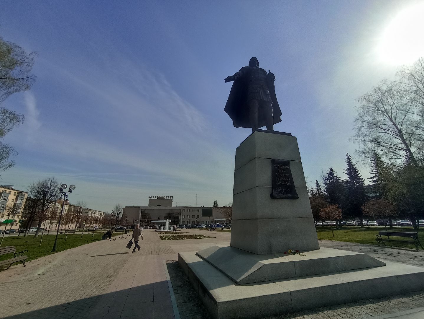 Серпухов, Подмосковье, фонтан, цветы, виола