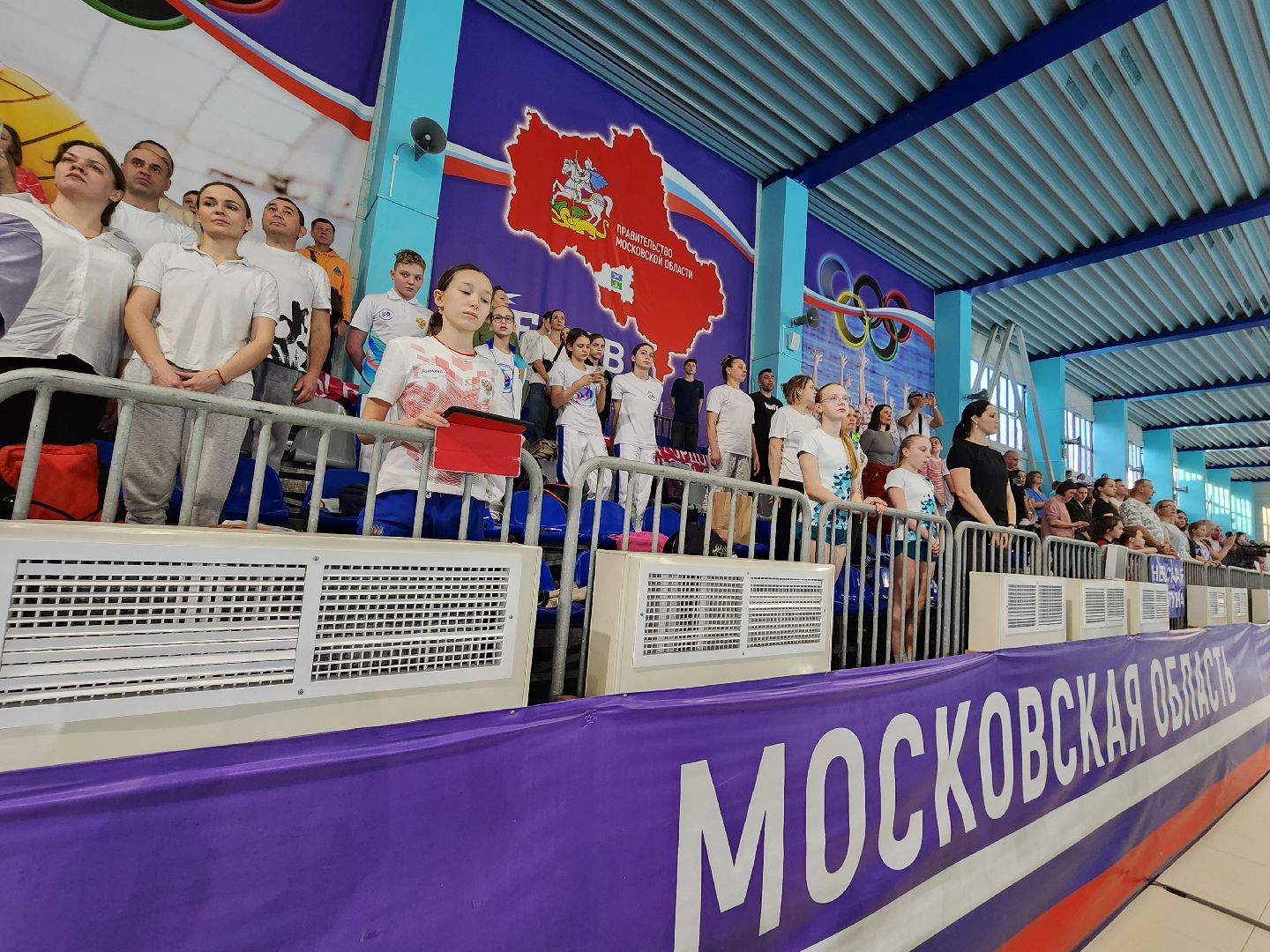 Чехов, дворец спорта Олимпийский, первенство России, синхронное плавание, юноши и девушки 13-16 лет, соревнования, состязания, торжественное открытие, соло, дуэты, группы,