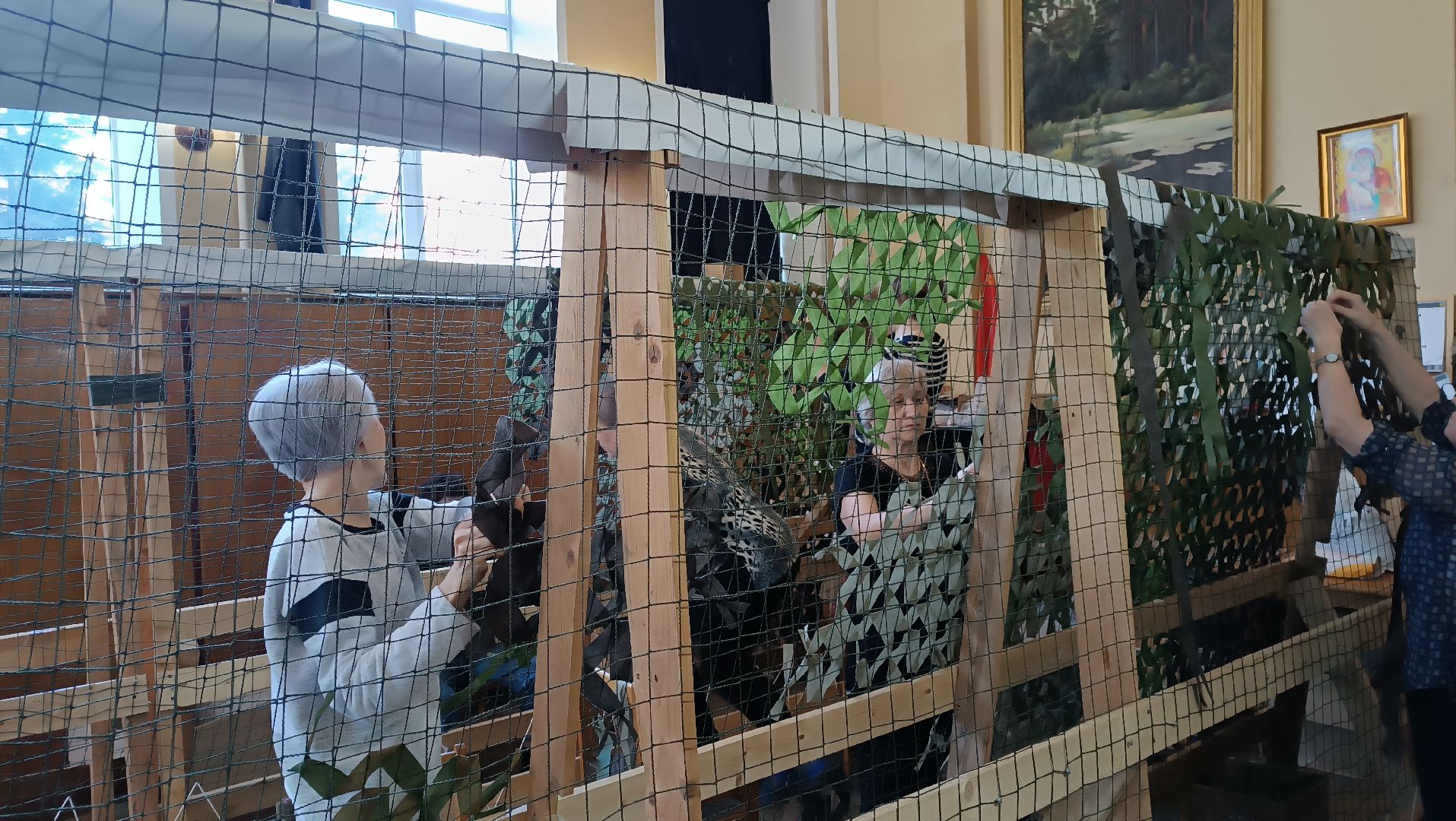 маскировочная сеть, волонтеры, спецоперация, монино,