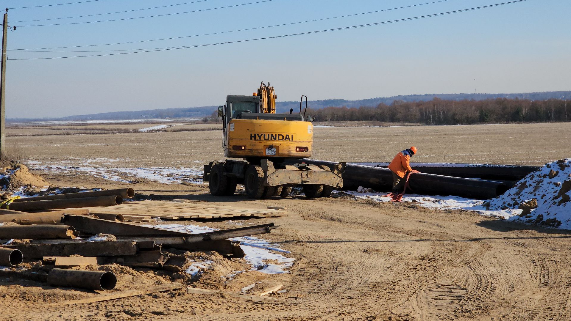серпухов, деревня калиново, реконструкция дороги, расширение дороги, строительство дороги,