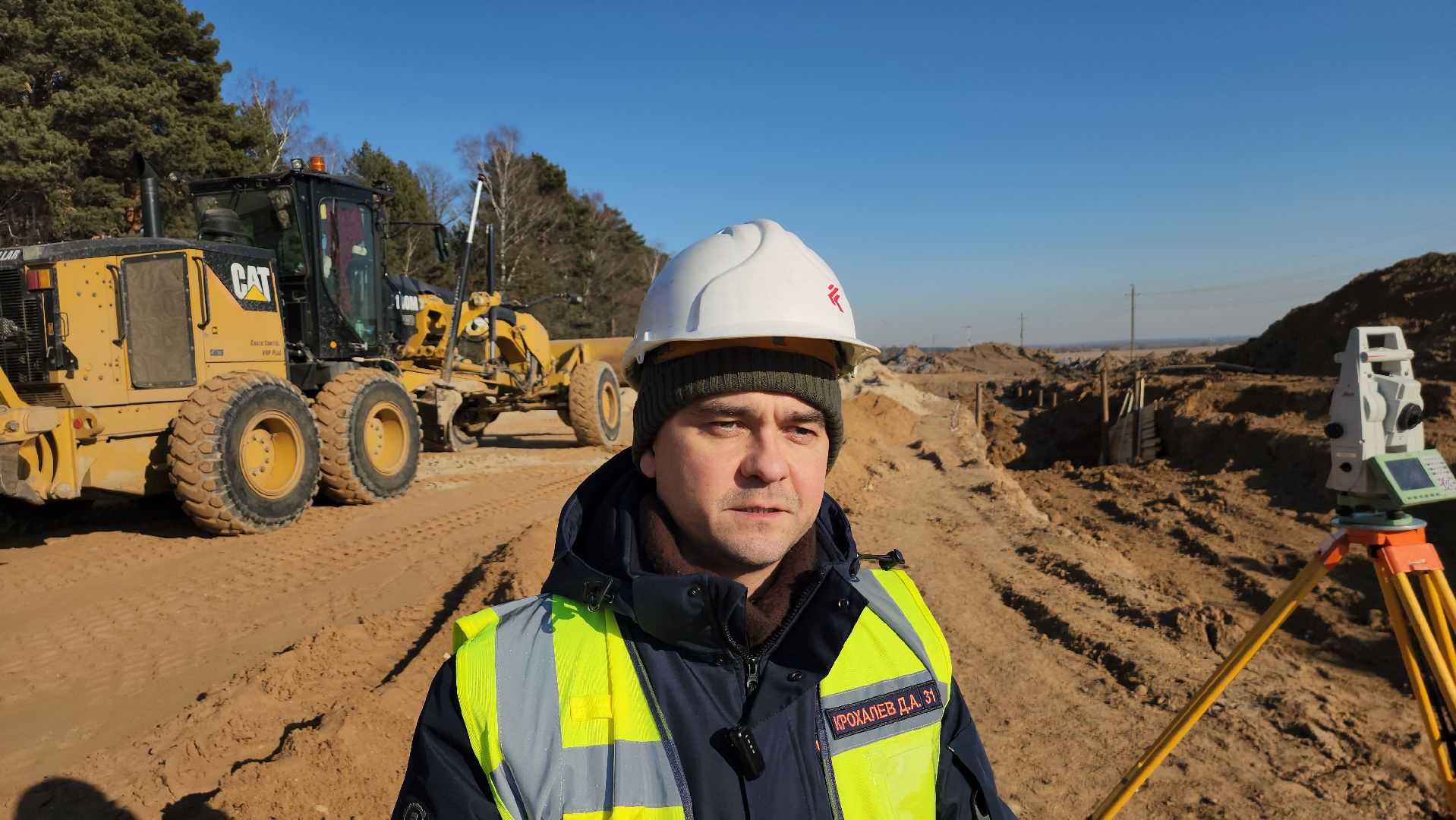 серпухов, деревня калиново, реконструкция дороги, расширение дороги, строительство дороги,