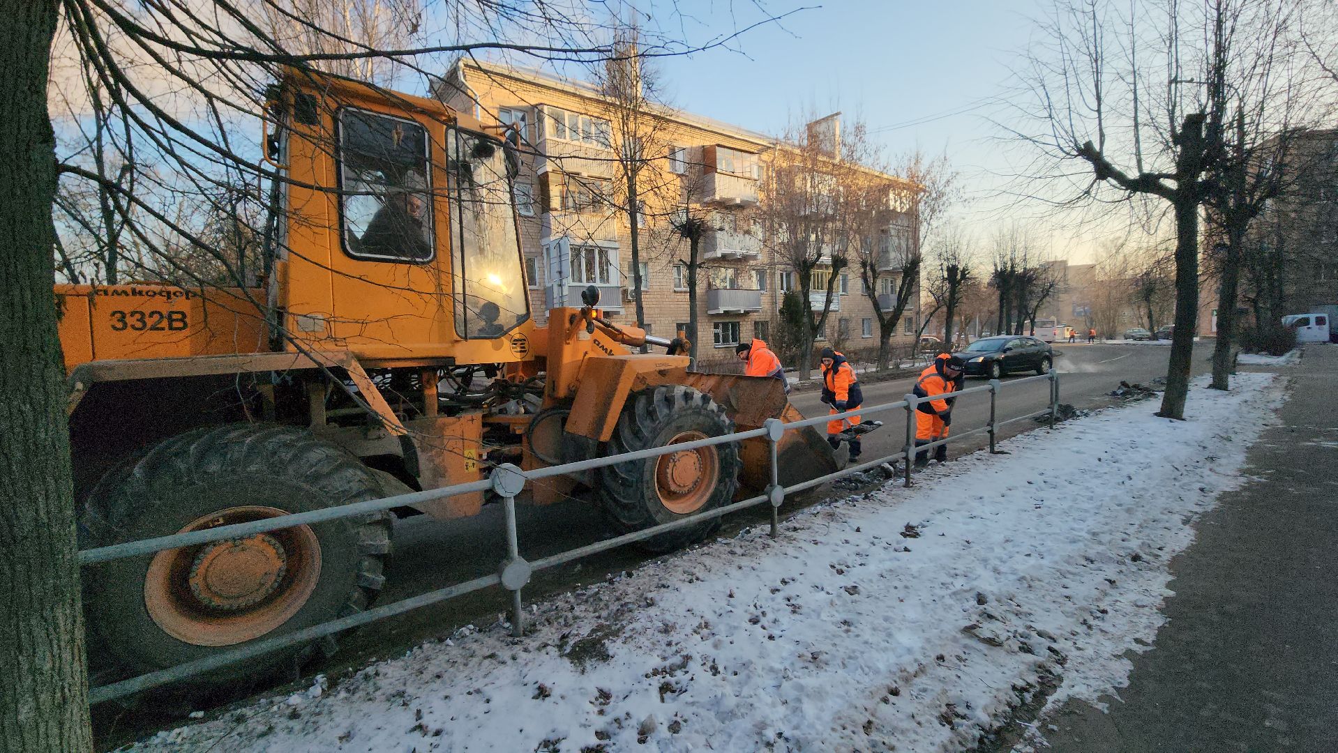 серпухов, улица физкультурная, микрорайон имени ногина, комбинат благоустройства, уборка дорог, вертикалки,