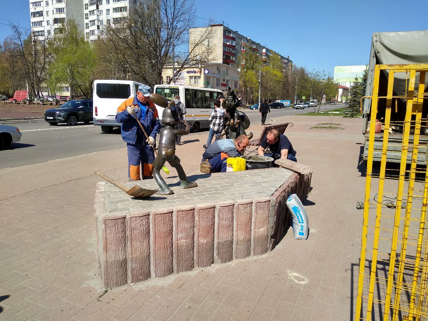 Раменское, благоустройство, скульптуры