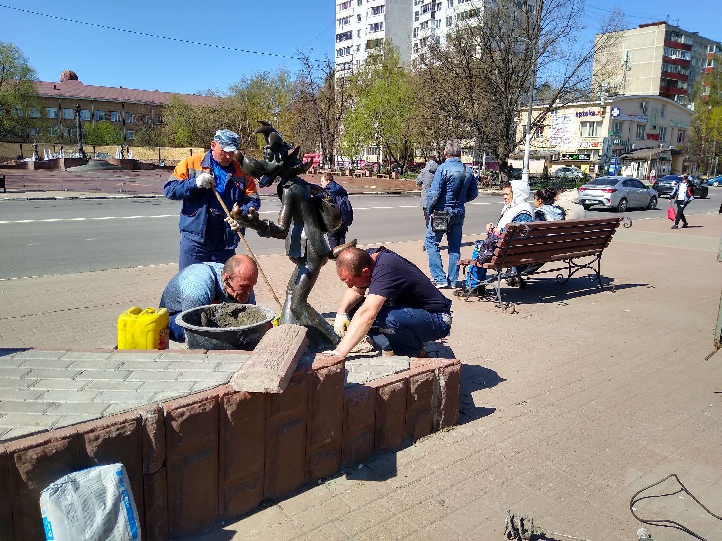 Раменское, благоустройство, скульптуры