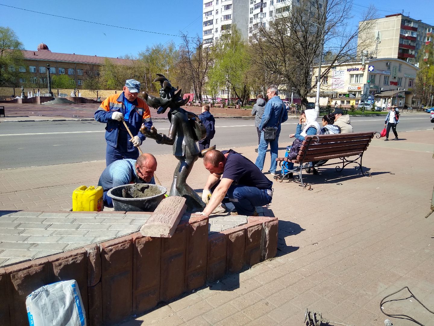 Раменское, благоустройство, скульптуры