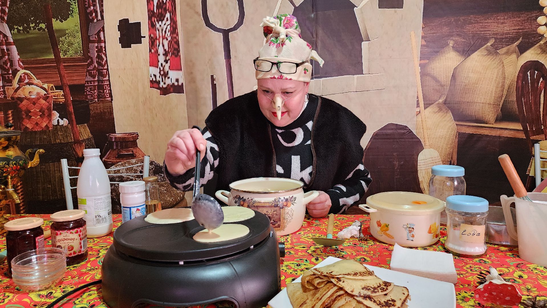 Масленица, широкая масленица, Руза, Парк городок, Блины,