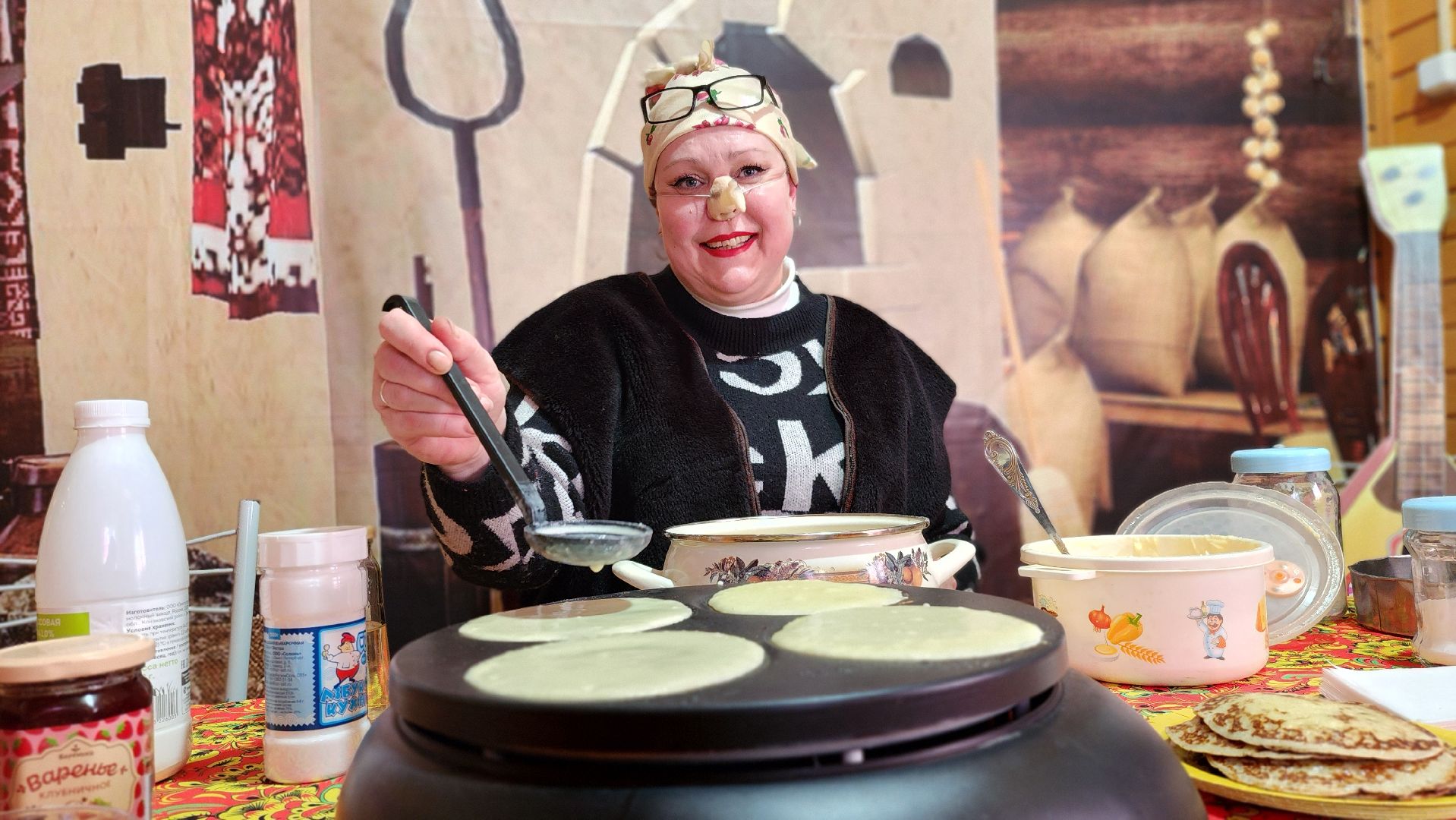 Масленица, широкая масленица, Руза, Парк городок, Блины,