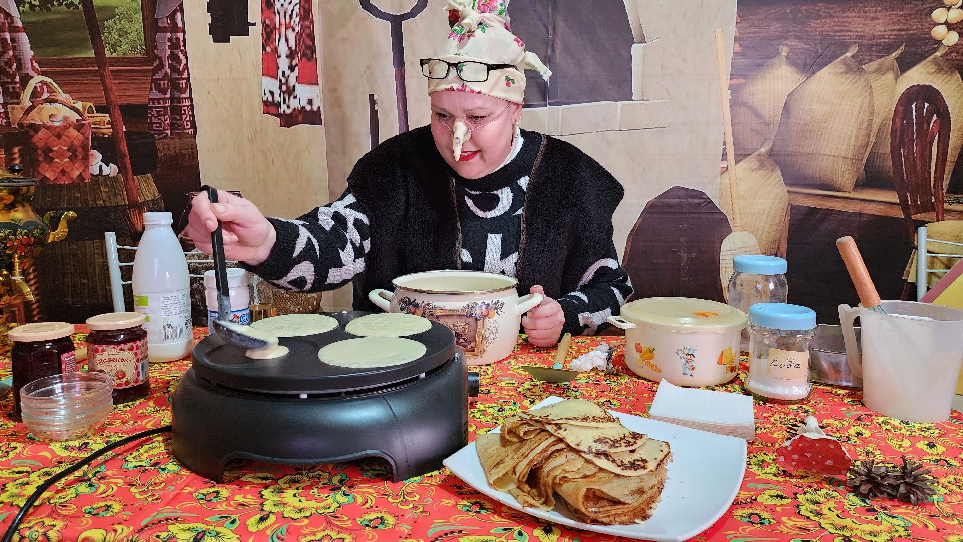 Масленица, широкая масленица, Руза, Парк городок, Блины,