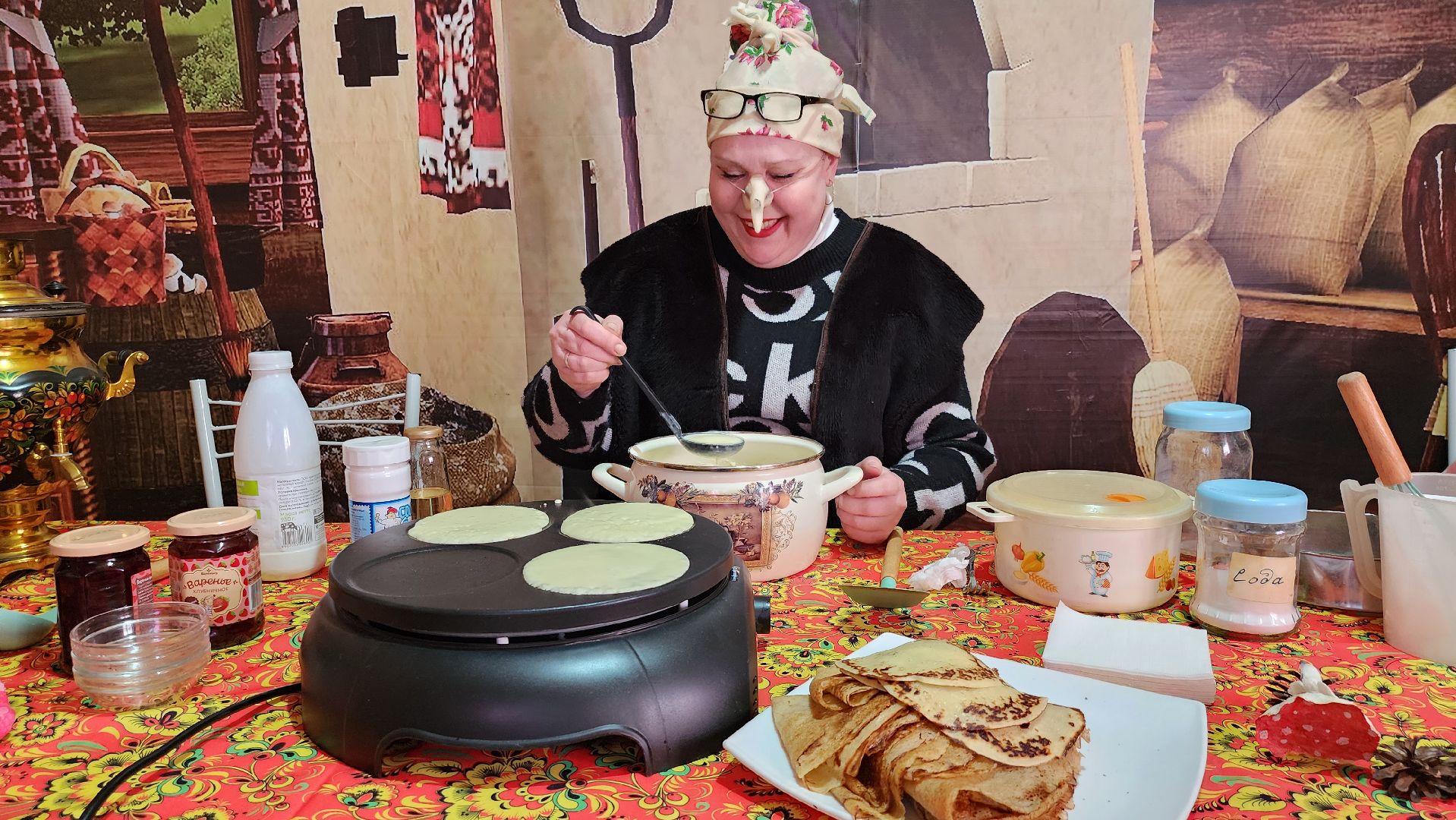 Масленица, широкая масленица, Руза, Парк городок, Блины,