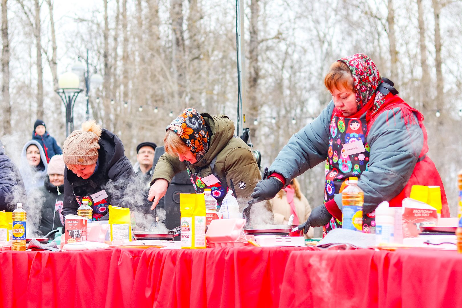Клин, общество, культура, Масленица, блины, конкурсы, Подмосковье, вертикалки,