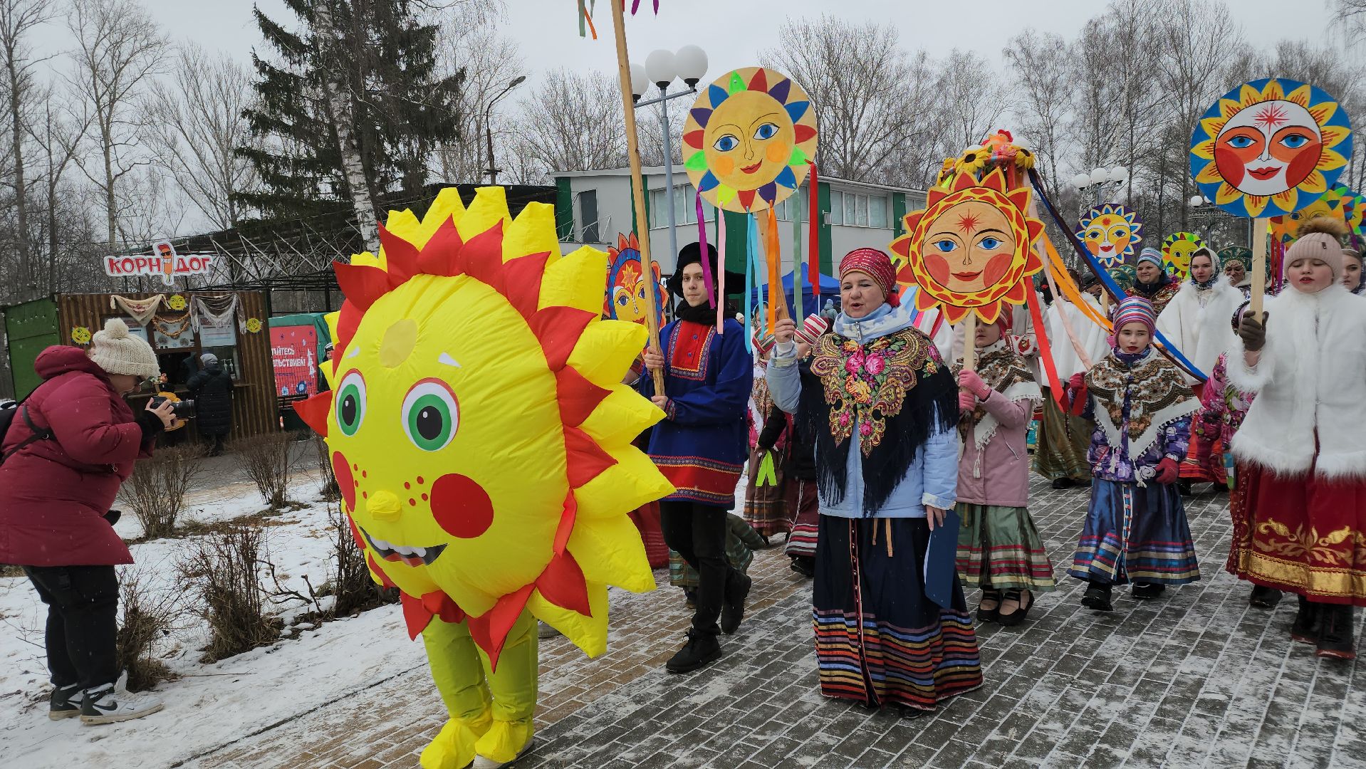 кашира, парк, масленица, концерт, вертикалки, костюмы,