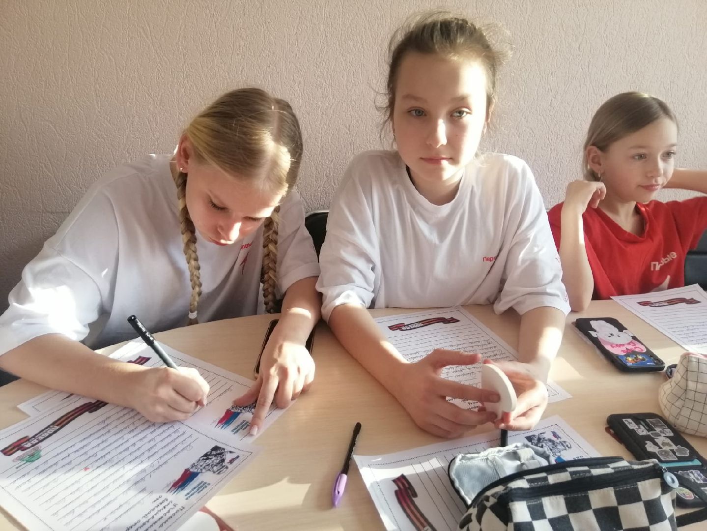 городской округ восход, дети, волонтеры подмосковья, движение первых, письма на фронт, письмо защитникам, вертикалки,