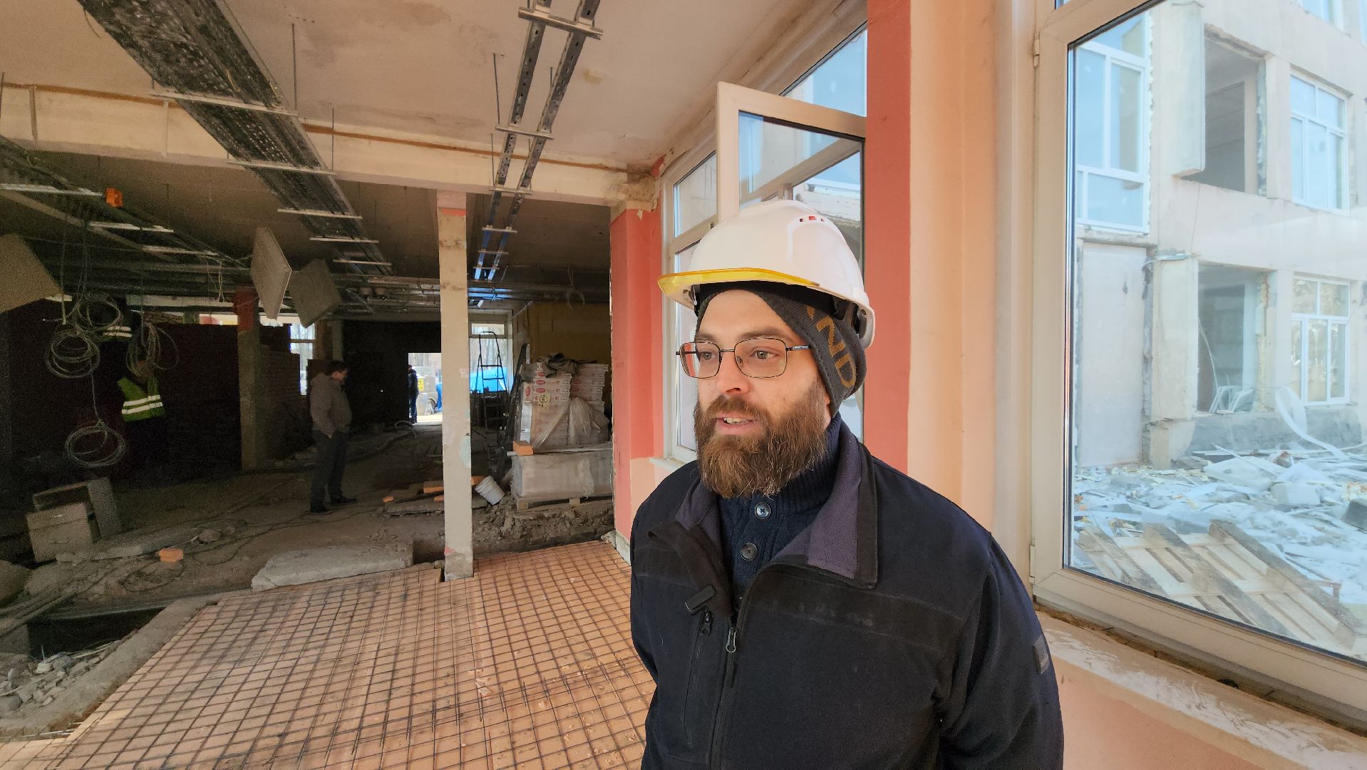 серпухов, улица джона рида, школа 17, капитальный ремонт школы, строительство,