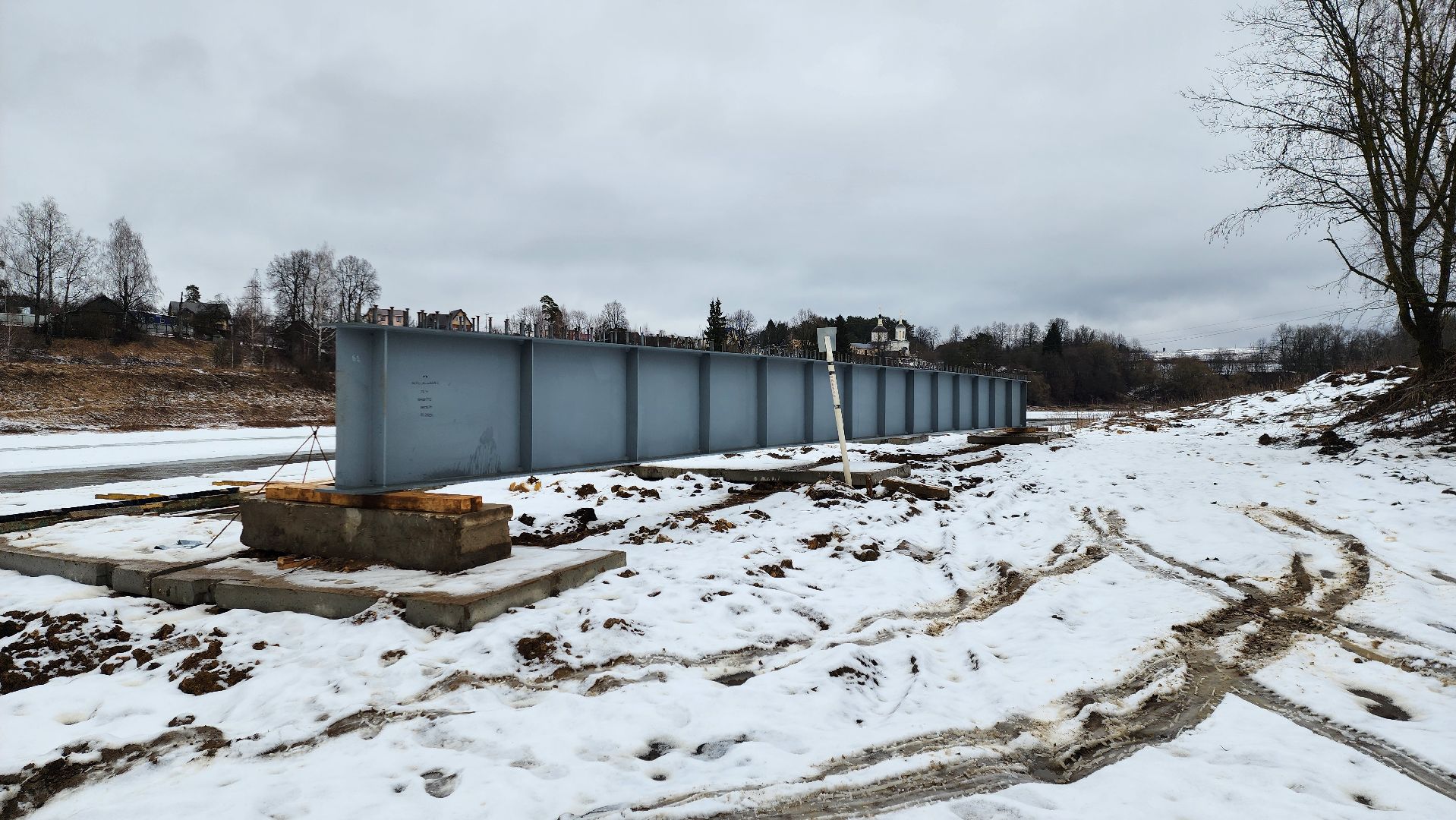 Руза, Строительство моста, Поречье, Мост, рузский городской округ,