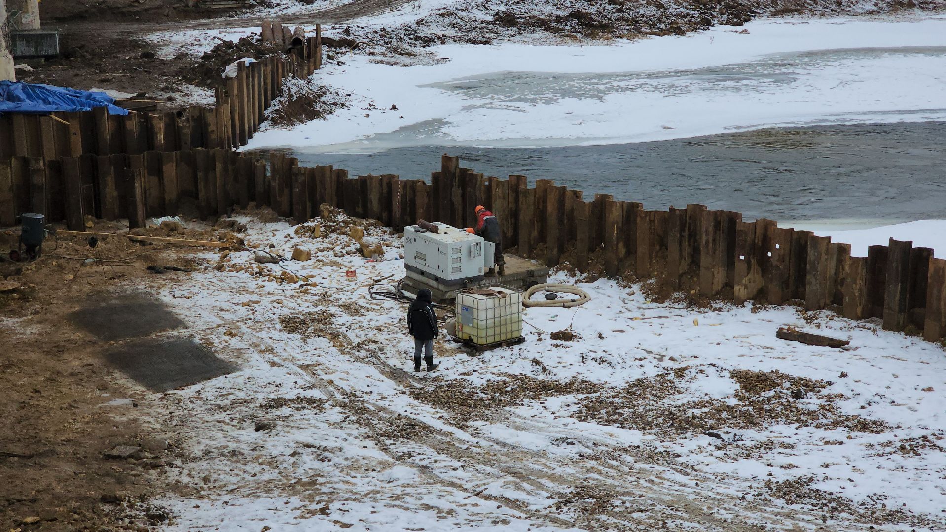 Руза, Строительство моста, Поречье, Мост, рузский городской округ,