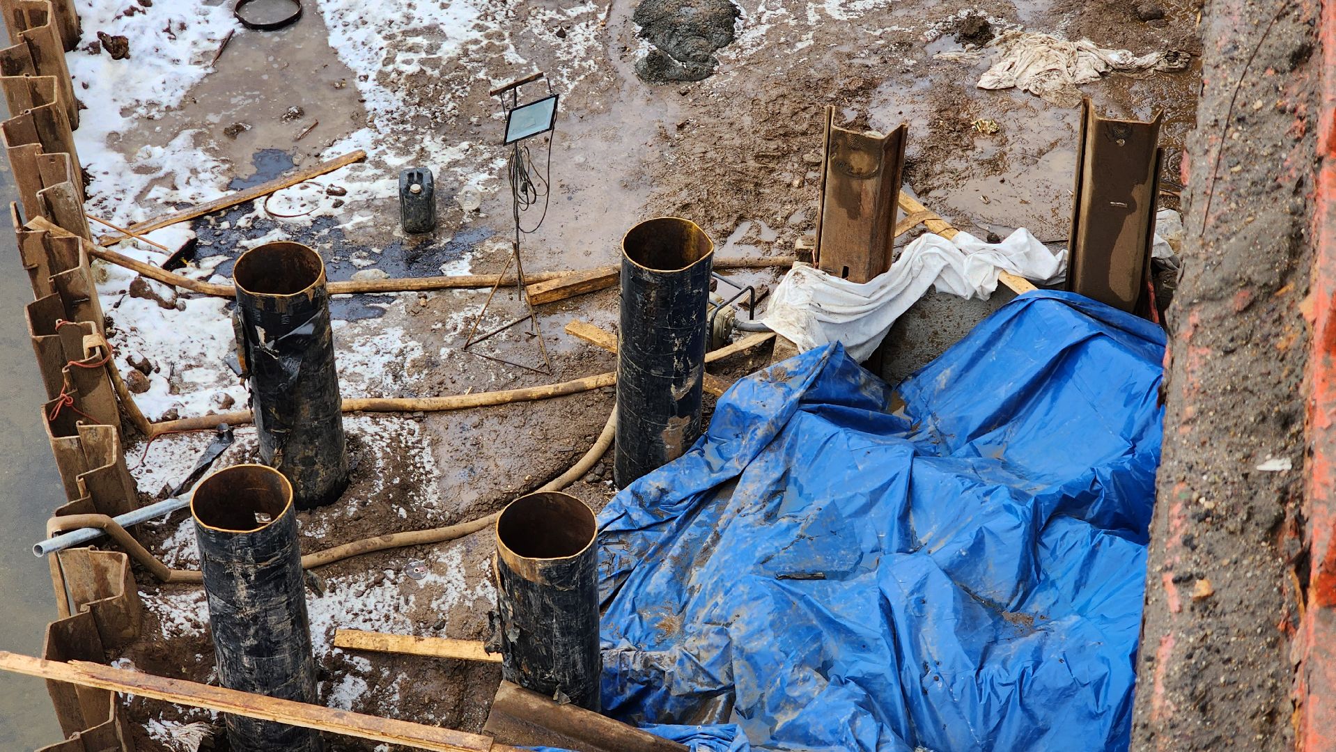 Руза, Строительство моста, Поречье, Мост, рузский городской округ,