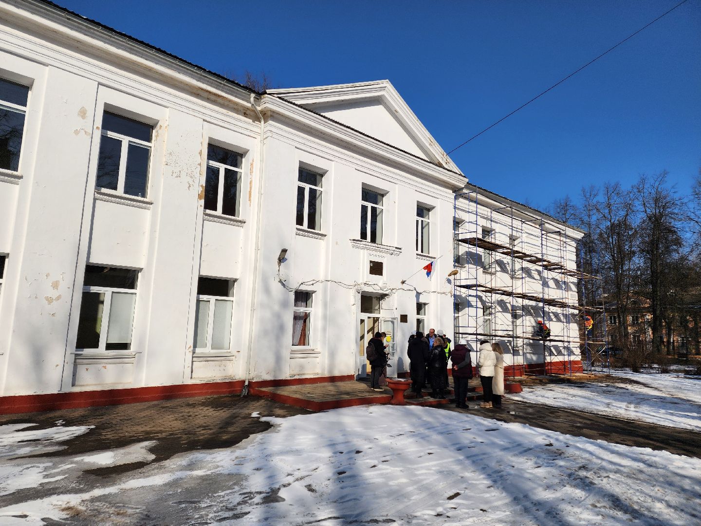 Чехов, улица Чехова 27, центр развития творчества детей и юношества, капремонт, реконструкция, обновление, комиссия, проверка, инспекция, виды и сроки работ, объем и качество работ, глава округа михаил собакин,