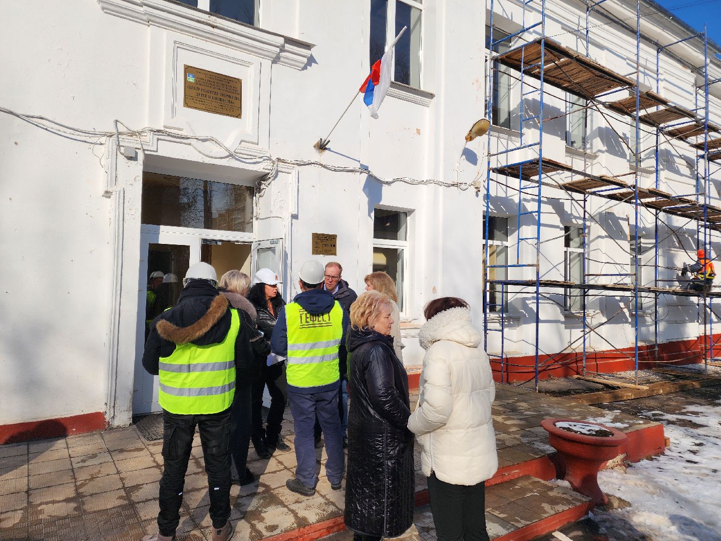 Чехов, улица Чехова 27, центр развития творчества детей и юношества, капремонт, реконструкция, обновление, комиссия, проверка, инспекция, виды и сроки работ, объем и качество работ, глава округа михаил собакин,