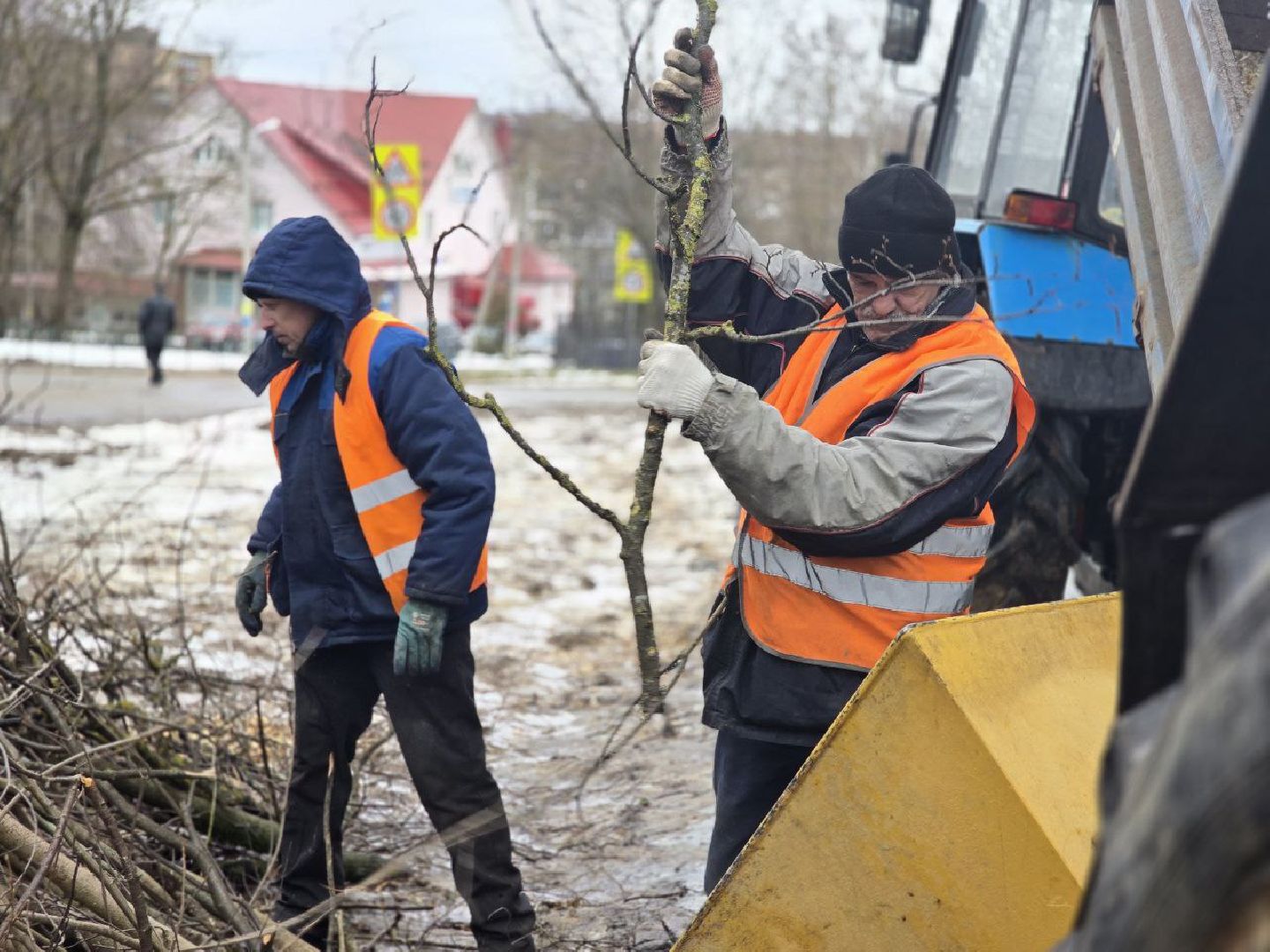 можайск, можайский муниципальный округ, подмосковье, жкх, уборка аварийных деревьев, сухостой, коммунальщики,