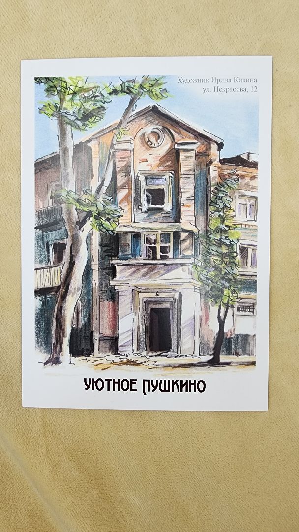пушкино, художник, скетчинг, фантастика, творчество,писательница,город, пейзаж,многодетная мама,открытки,