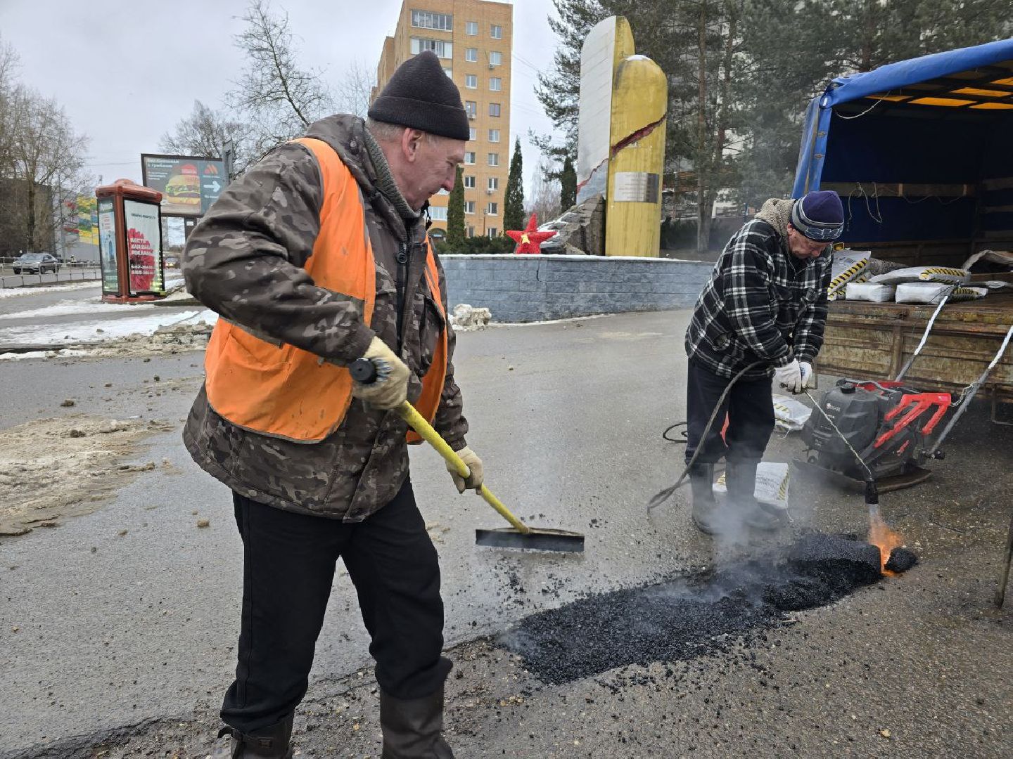 можайск, можайский муниципальный округ, подмосковье, дороги, ямочный ремонт,