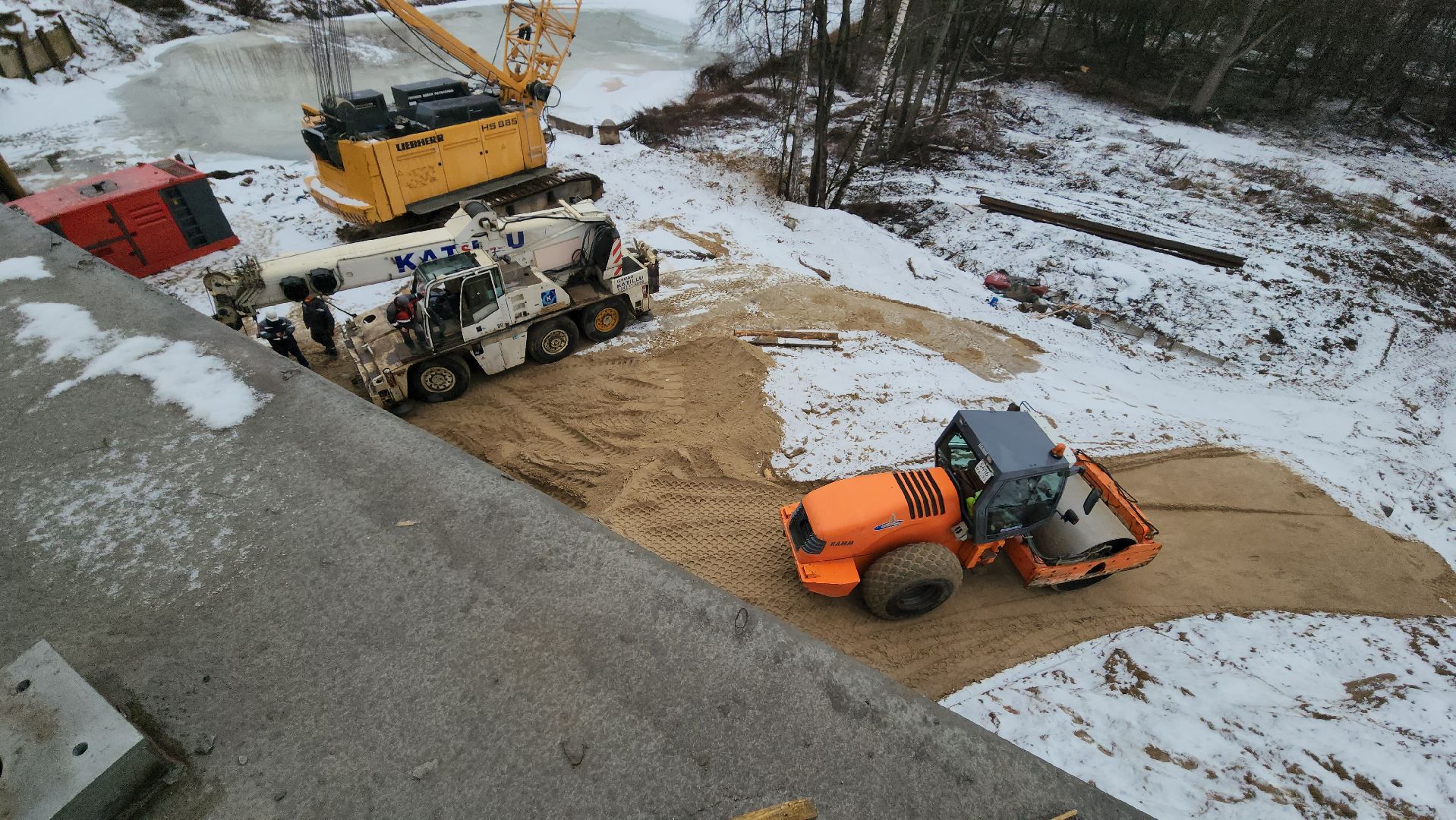 серпухов, трасса А108, мост через Нару, строительство моста, расширение дороги,