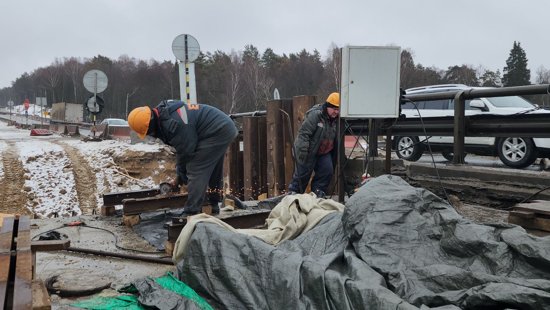 серпухов, трасса А108, мост через Нару, строительство моста, расширение дороги,
