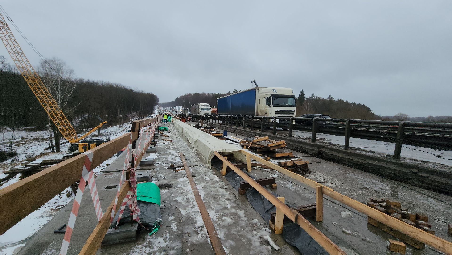 серпухов, трасса А108, мост через Нару, строительство моста, расширение дороги,