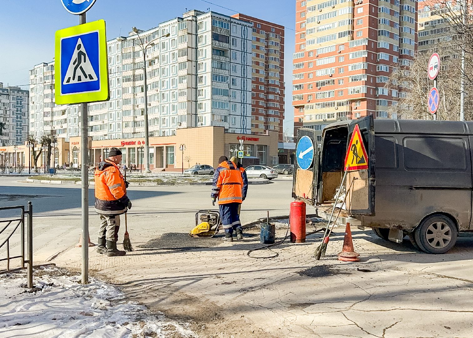 Клин, общество, ЖКХ, ямочный ремонт, дороги,