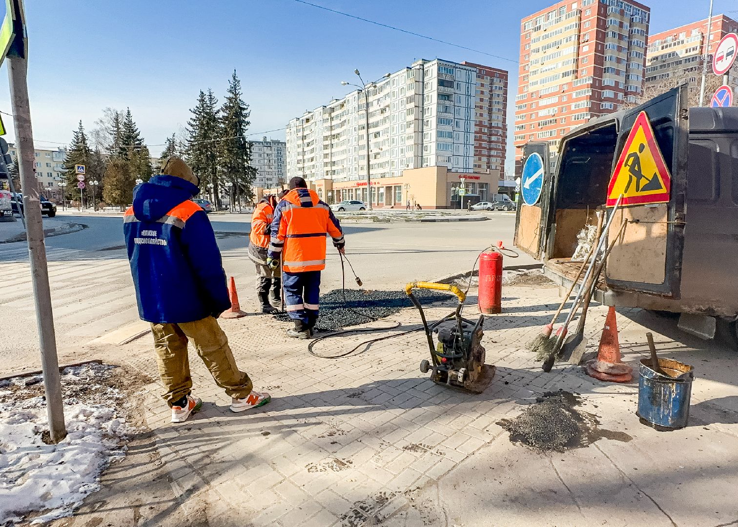 Клин, общество, ЖКХ, ямочный ремонт, дороги,